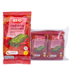 ARO Seaweed Grill Spicy snack, 5GX6 pack, dried seaweed with spicy flavor, ideal for dry grocery and snack lovers