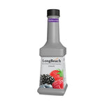 LongBeach Mixed Berries Puree in a jar, showing the colorful berry mixture suitable for dry grocery use.