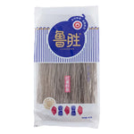 Lusheng Potato Noodle Small 400g in a clear plastic package, dry grocery product with noodles visible inside.