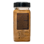 Grated United Mace in a clear container, used as a spice for cooking and baking in grocery kitchen ingredients.
