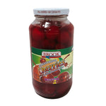 Brook Maraschino Cherries in syrup, 794g jar, showing red cherries submerged in sweet syrup for baking and dessert use.