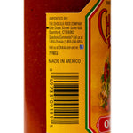 Bottle of Cholula Original Hot Sauce with wooden cap and label, featuring red and yellow branding on a grocery shelf.