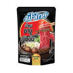 Fathai Shabu Soup 200ml in a clear plastic bottle, ideal for dry grocery use and flavorful Asian hot pot dishes.