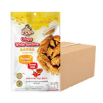 Chaolay Crispy White Sardine snack in a 100g pack, displayed in a group with some opened packaging and sardines visible inside.