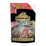 Pure Foods Shabu Sauce Original Formula 2 in 520ml bottle, ideal for Asian hot pot and dipping dishes.