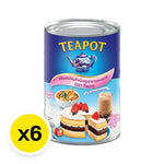 TEAPOT dry grocery milk product in a 385g package, shown in a six-pack, with the packaging and product details visible.