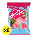 Orion My Gummy Peach snack in 259g package, soft peach-flavored gummy candies from Orion dry grocery confectionery.