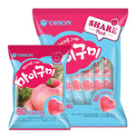 Orion My Gummy Peach snack in 259g package, colorful gummy peach candies from the dry grocery and confectionery category.