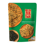 Chao SUA shredded pork and seaweed rice crackers in 80g pack, savory Asian snack from dry grocery snack collection.