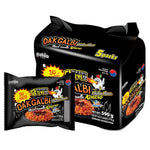Paldo Koreno Dakgalbi Chicken Instant Noodle pack, 118g x5, dry grocery product with spicy Korean chicken flavor noodles.