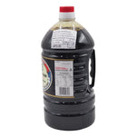 Kikkoman Soy Sauce 3L bottle in a clear plastic container, ideal for cooking and seasoning in the kitchen.