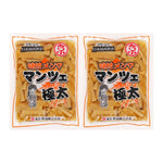 Keihin seasoned ajitsuke menma bamboo shoot, extra thick, dry grocery product with chopped bamboo shoots in a jar.