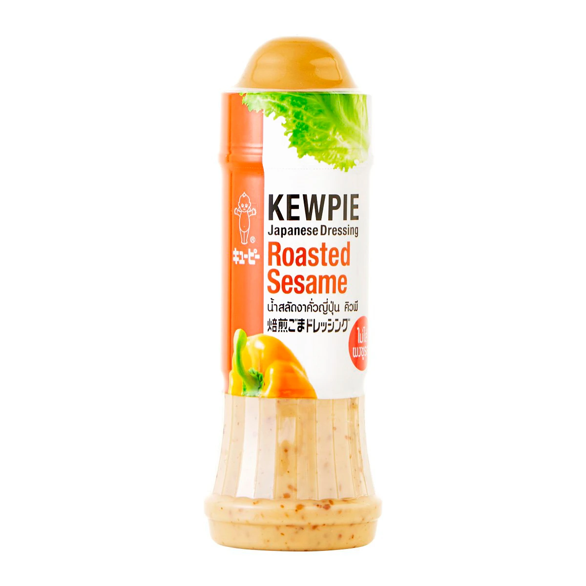 Kewpie Roasted Sesame in a jar, showing golden roasted sesame seeds ready for cooking or garnishing dishes.