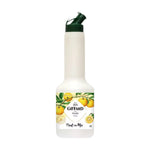 Giffard Fruit Mix Yuzu 1L bottle, citrus-flavored yuzu juice for cooking and beverages, in a clear plastic bottle.