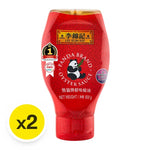 LEE KUM KEE Panda Oyster Sauce 500g bottles, showing the dark soy sauce with panda branding, used in Asian cooking.
