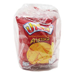 Party Extrude Caramel snack pack, 24g x6, dry grocery confectionery featuring individually extruded caramel pieces in a colorful package.