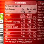 Heinz Cream of Mushroom Soup in a can, showing the label with mushroom images and product name.