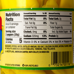 Jar of Mezzetta sweet peppers, healthy grocery product, showcasing vibrant red and green peppers in a clear glass jar.