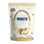 Nezline Nougatto peanut nougat snack featuring creamy nougat with crunchy peanuts in a close-up shot