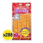 BENTO Squid Seafood Snack in 4g packages, sweet and spicy flavor, arranged in a display of dry grocery snack products.