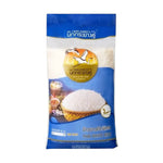 Nokkrayangkoo Double Egret Whole-grain White rice in a clear plastic bag, dry grocery product for cooking and meal preparation