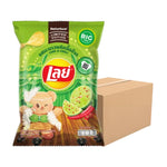LAYS Classic Lime & Chili snack bags, 66g each, featuring spicy chili and tangy lime flavor in a 24-pack.