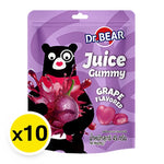 DR.BEAR Purple Grape Gummy candies in a 45g pack, showing colorful grape-shaped gummies from the snack and confectionery category.