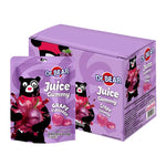 DR.BEAR Purple Grape Gummy candies in a 45g pack, featuring colorful grape-flavored chewy snacks in a glossy bag.