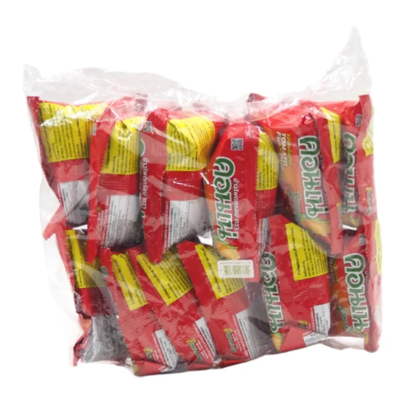 Cornae Tomato Corn Snack 11g, pack of 12, crispy confectionery snack with tomato flavor, ideal for quick bites and snacking.