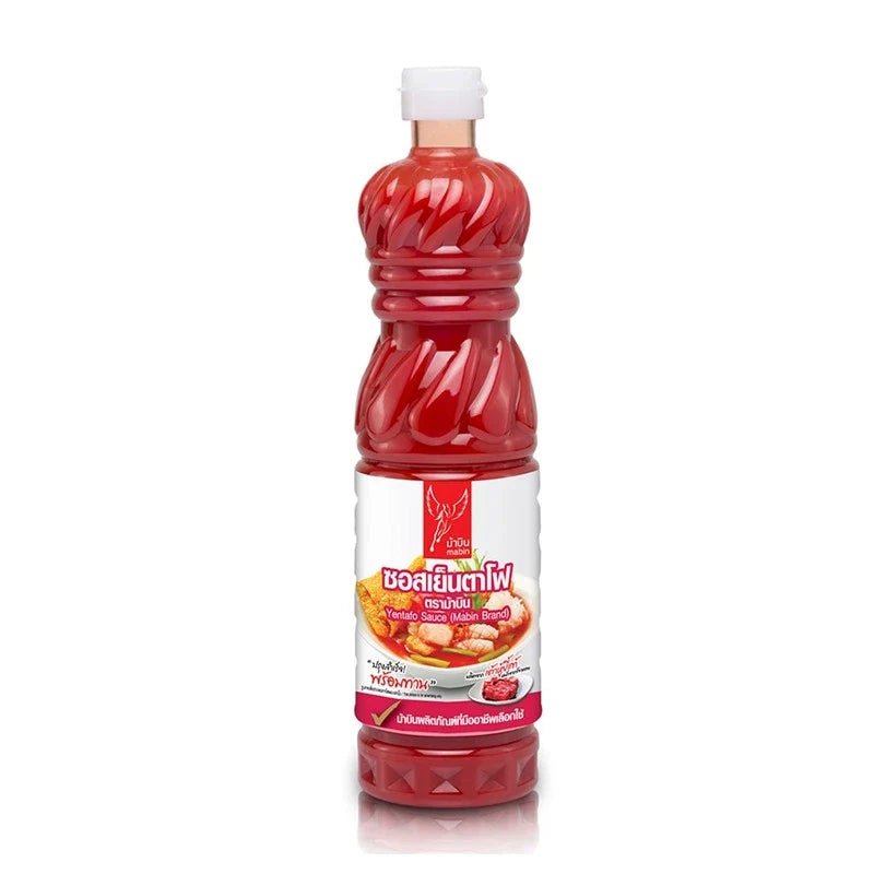 Mabin Yentafo Sauce 790g bottle, a Thai dry grocery sauce with a dark, rich color and label featuring the MABIN brand.