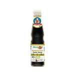 Deksomboon Less Sodium Oyster Sauce 350g in a glass jar, suitable for stir-fry and Asian cuisine, dry grocery product