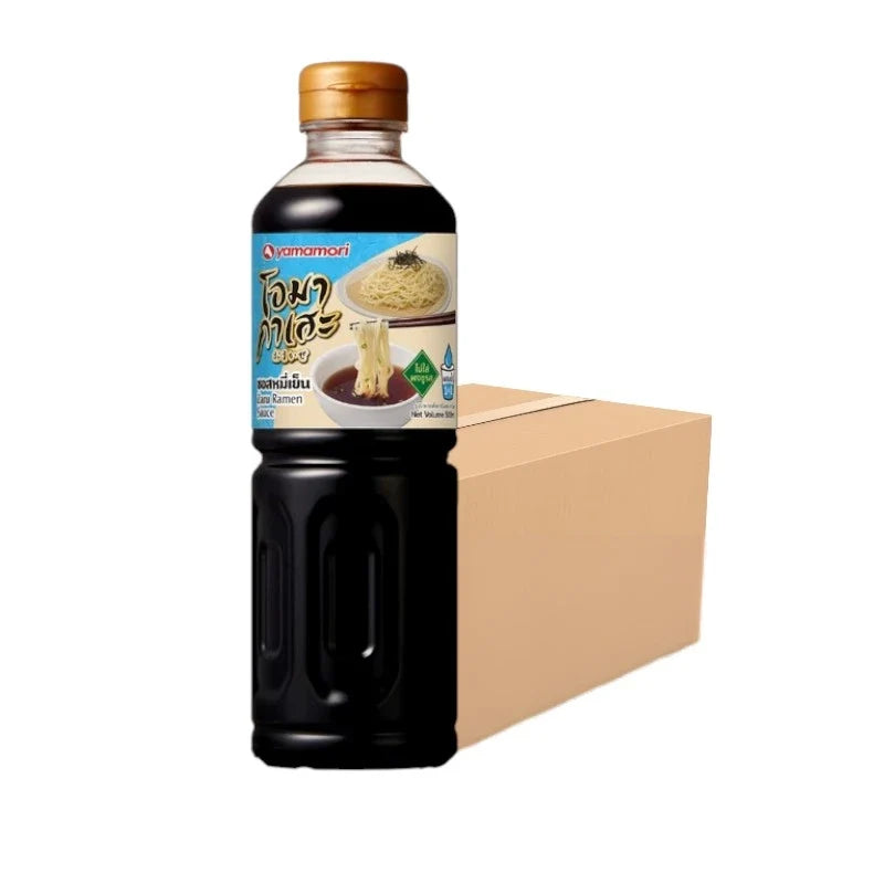 Omakase Zaru Ramen Sauce Whole 500ml bottle, Japanese dry grocery product, with label and cap visible in the image.