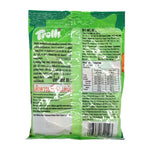 TROLLI Gummy Dino Rex candy in a clear bag, colorful dinosaur-shaped gummy snacks, 80g package suitable for snacks and confectionery.
