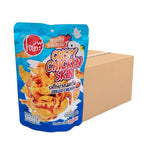 O-YUA Crispy Fried Chicken Skin snack with smoked grilled flavor, 35g, showcasing crispy, golden chicken skin pieces.