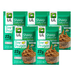 Lilsheep Glass Protein Set in classic flavor, featuring high-iron snack confections with colorful packaging and glass containers.