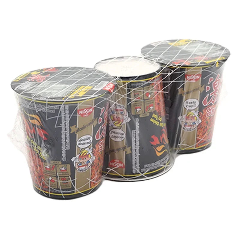 Nissin Premium Cup Korean Hot Chilli Chicken instant noodle, dry grocery, ready-to-eat 71g cup with spicy chili flavor