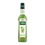 Mathieu Teisseire Mojito syrup 700ml bottle, ideal for cocktails and beverages, with a clear label and green cap.
