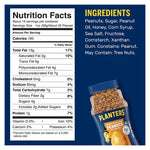 PLANTERS Dry Honey Roasted Peanuts with Coating and Sea Salt, 453g, in a clear bowl showing crispy, coated snack peanuts.