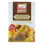 Mae Supen Massaman Curry Paste in a jar, traditional Thai grocery product with rich, aromatic flavor for cooking flavorful Massaman curry.