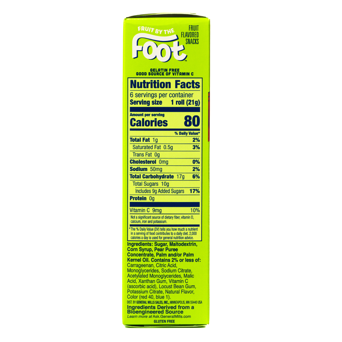 Fruit by the Foot Berry Tie Dye fruit snacks in 6 rolls, colorful confectionery snacks featuring berry flavors and tie dye designs.