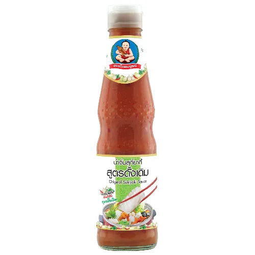 Deksomboon Original Sukiyaki Sauce 350g bottle, showing the label and packaging for dry grocery use