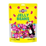 DR.BEAR Jelly Bean Fruity snack in 480g package, colorful gummy candies suitable for dry grocery and confectionery.