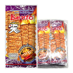 BENTO Bento Squid Seafood Snack with Chilli Sauce, 4g x 24 packs, dry grocery snack, grilled squid and chili flavor