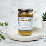 Tartufi Morra white truffle infused cream in a jar, showcasing the rich, creamy texture and elegant packaging.