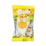 Trolli Gummy Fried Eggs in 184g pack, colorful candy confectionery with egg-shaped gummies for snacking.