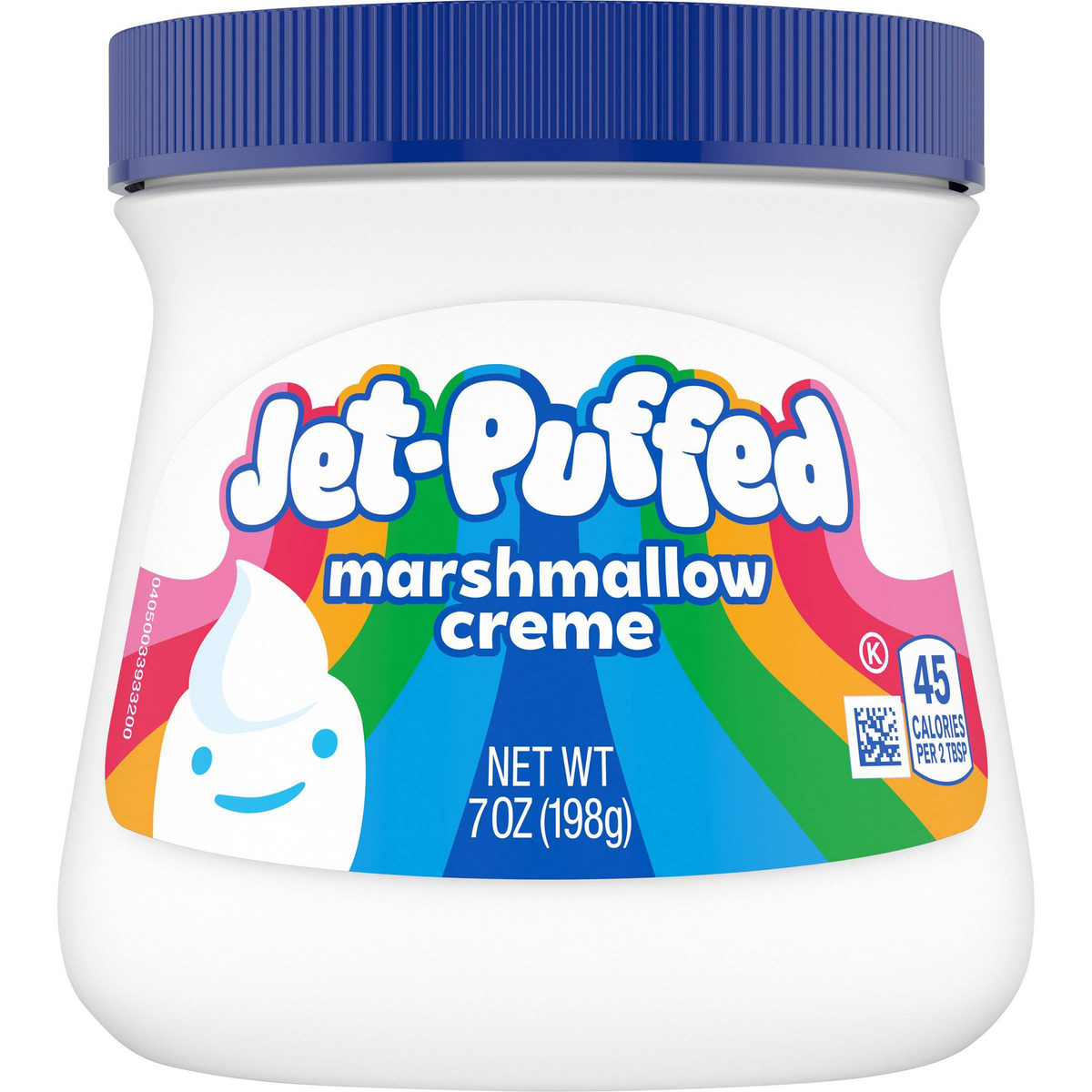 Kraft Jet Puffed Marshmallow Creme in a jar, smooth and fluffy confectionery spread for desserts and treats