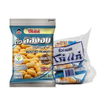 KOHKAE roasted peanut snack pack, 80g x 3, dry grocery snack with roasted peanuts in a clear package.