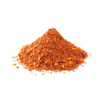 ARO Ground Chilli 1kg in a clear plastic bag, dry grocery spice with bright red chili powder visible inside.