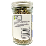Sainsbury's coarse ground black pepper in a clear spice jar with black pepper grains visible inside.