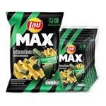 Lay's Max Nori Crunchy Potato Chips in 40g pack, crispy, seaweed-flavored snack from the dry grocery snacks and confectionery category.